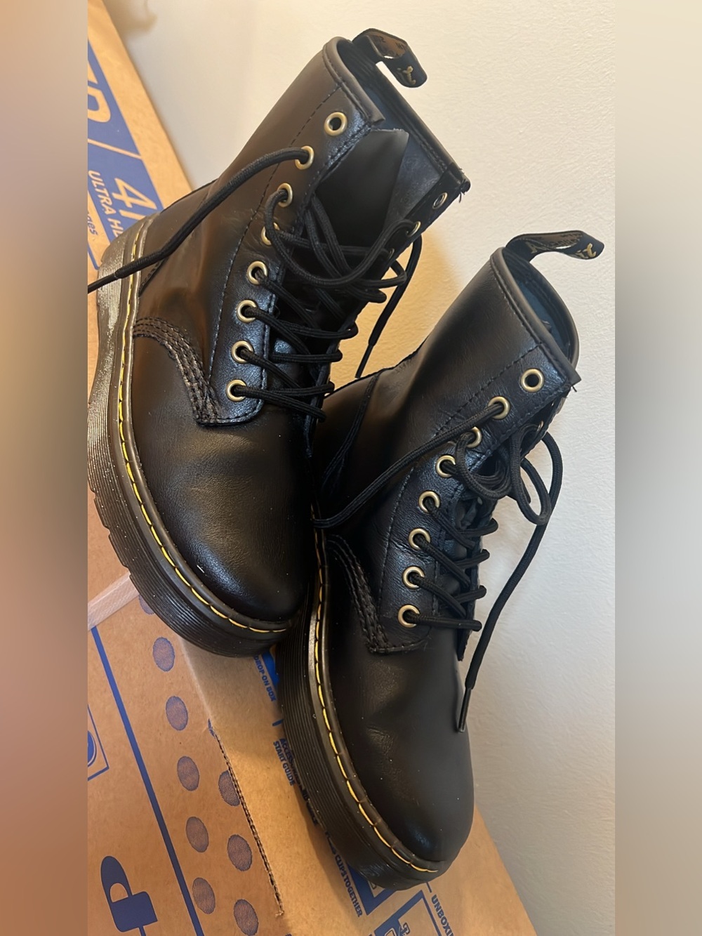Dr. Martens Black Leather Zavala Boot